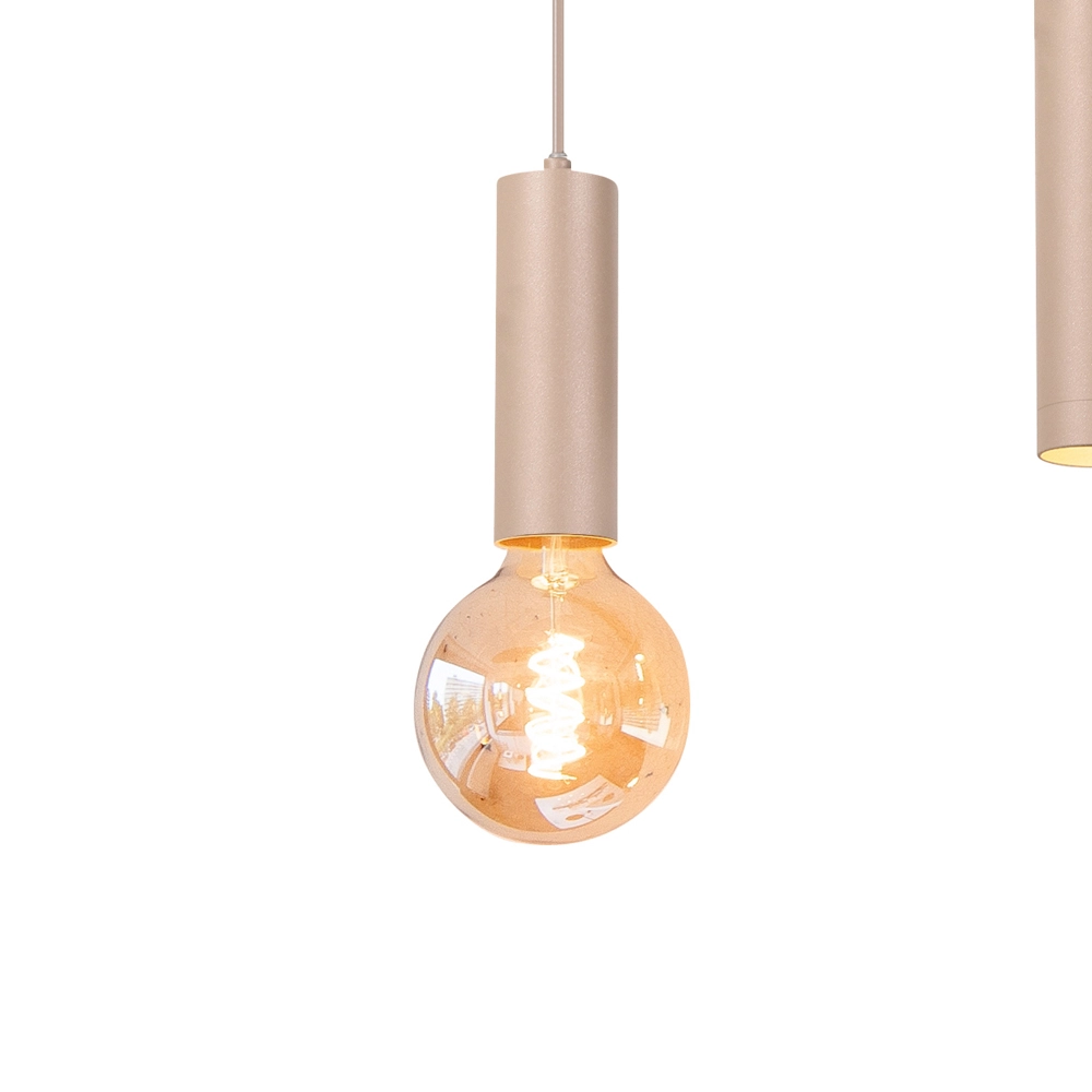 Design-Pendelleuchte Locarno 5-hell sandbraun Highlight 8718379051258