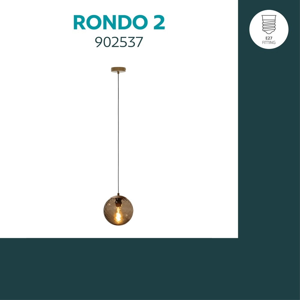 Pendellampe Rondo 2 Dark Bronze