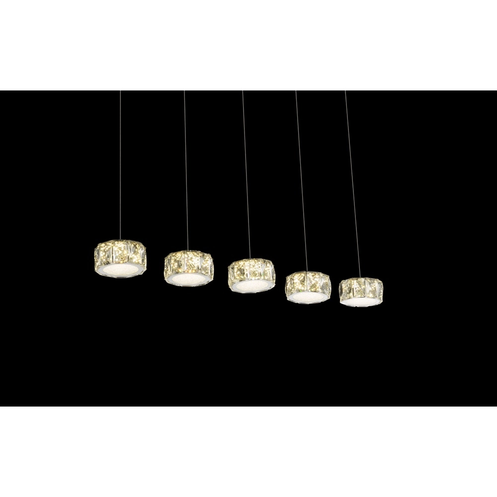 4-Licht Pendellampe Amur Chrom Globo 9007371342068