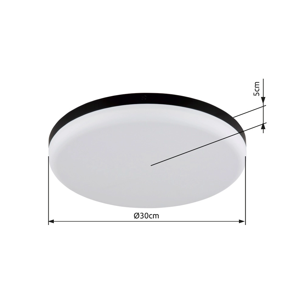 Deckenlicht Matthew schwarz Ø 30cm Globo 9007371453948