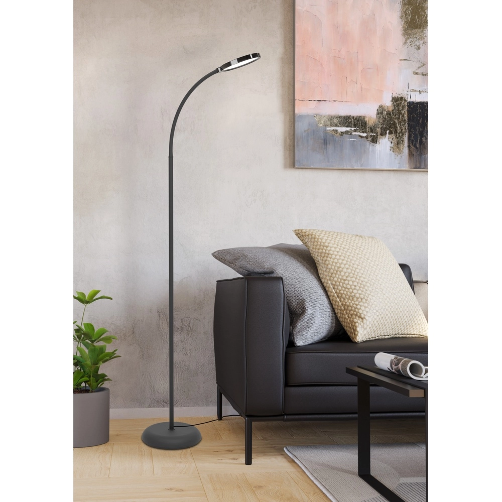 Stehlampe Lauro schwarz Eglo 9008606357529