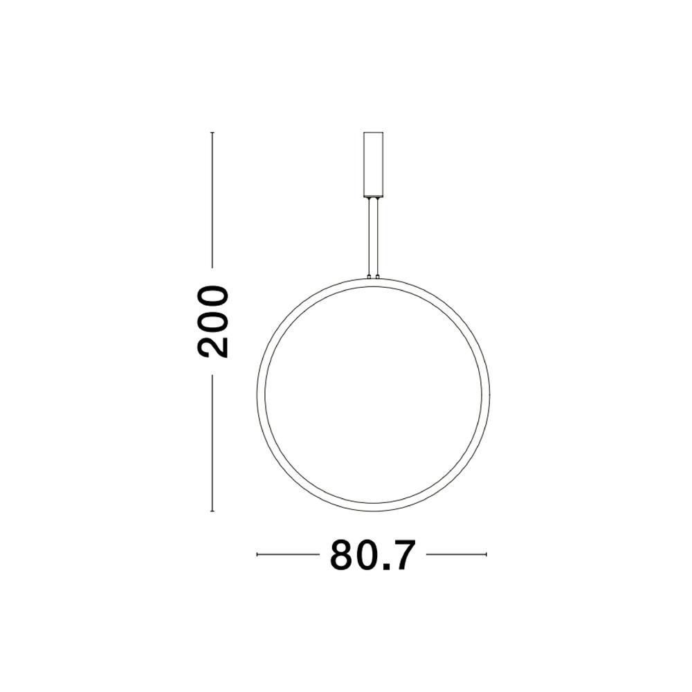 Runde Pendelleuchte Change Ø 80,7cm gold Lyora 5212017437327
