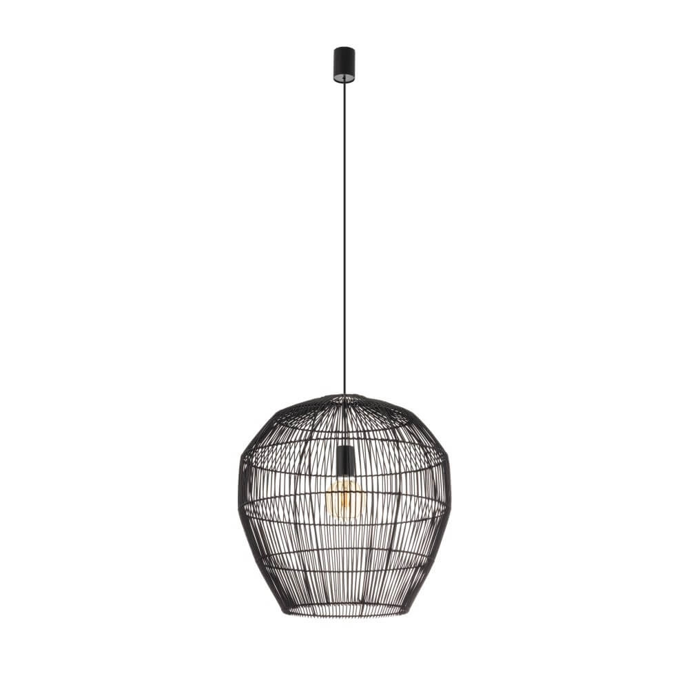 Rattan Pendelleuchte Haiti M Ø 50cm schwarz
