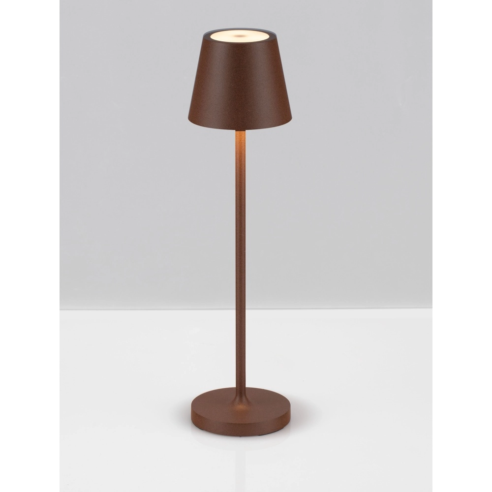 Tischlampe Petit Rostbraun wiederaufladbar Lyora 5212017450784