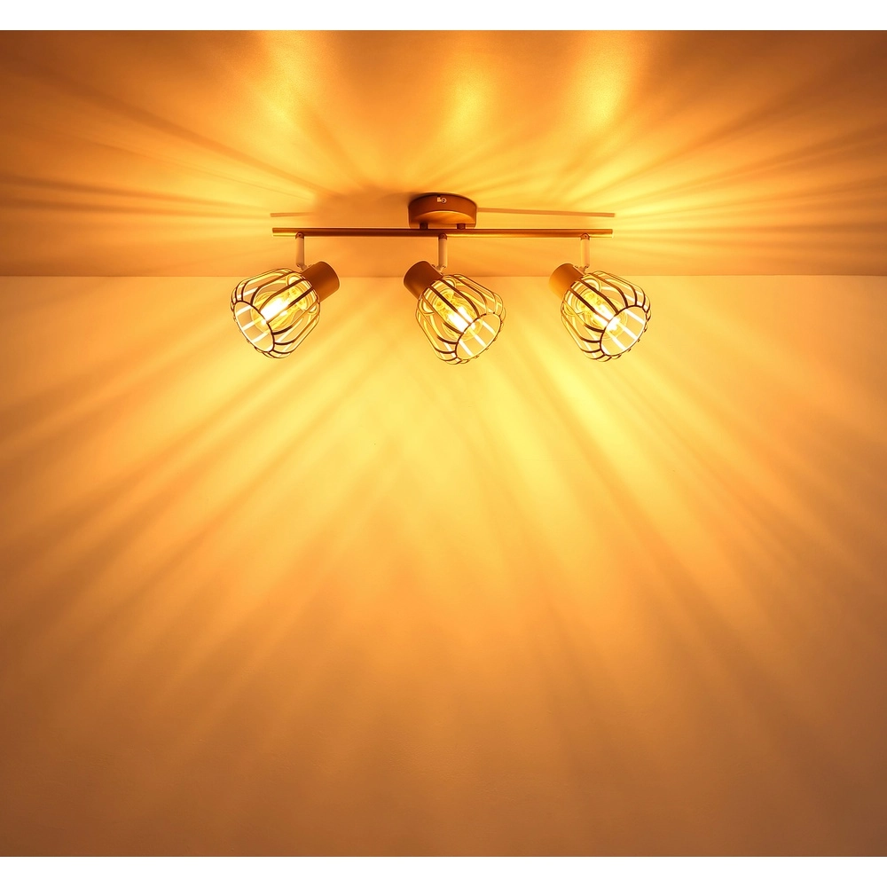 Deckenlampe Olin 3-hell Kaffeebraun Globo 9007371589579