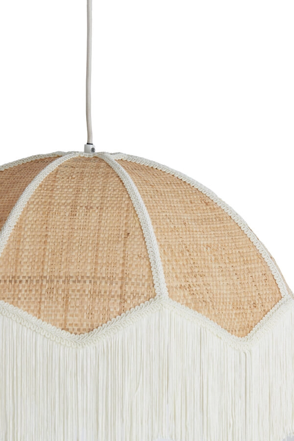 Cremefarbene Pendelleuchte Malacia Ø 50cm Light & Living 8717807761264