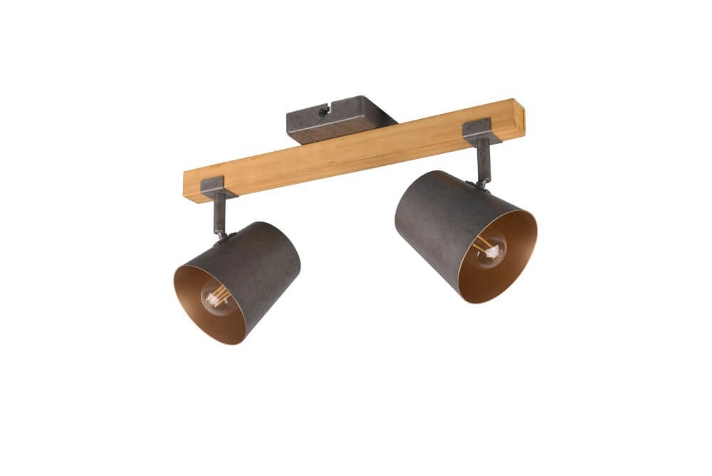 Stelle Bell 2-helles Antikgrau mit Holz Trio 4017807502565