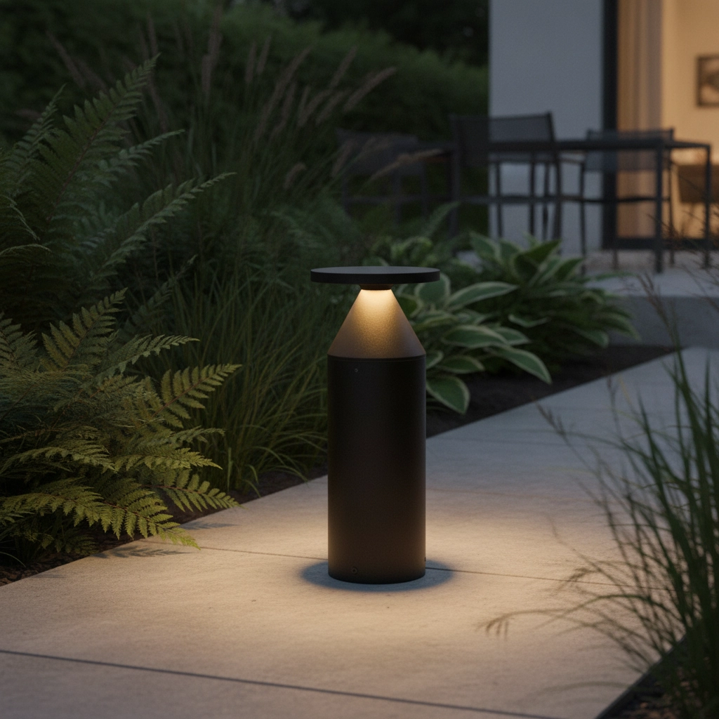 Schwarze Design-Lampe Neve 30cm
