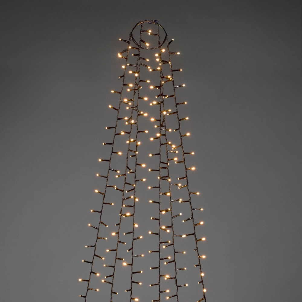 Beleuchtungsset 240cm - 6x 110 led - 2100K für den Weihnachtsbaum