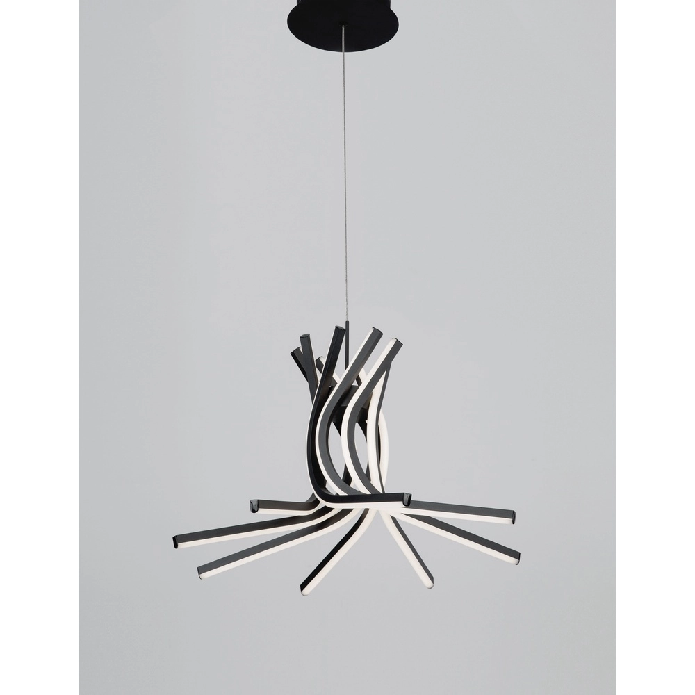 Design-Pendelleuchte Narvi S schwarz Ø 50cm