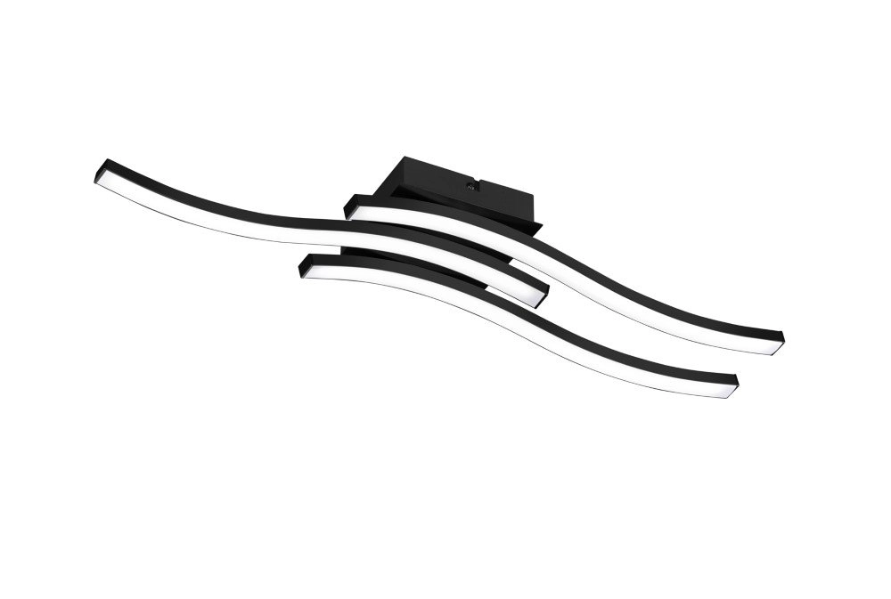Schwarze Deckenleuchte Route 3-Stripes