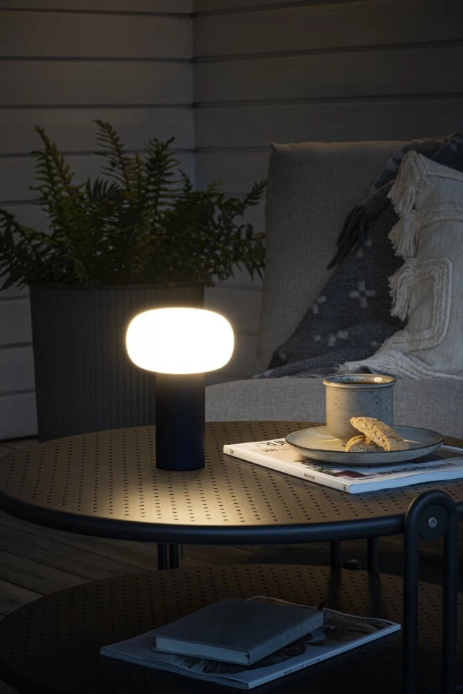 Wiederaufladbare Tischlampe Antibes Anthrazit KonstSmide 7318308267524