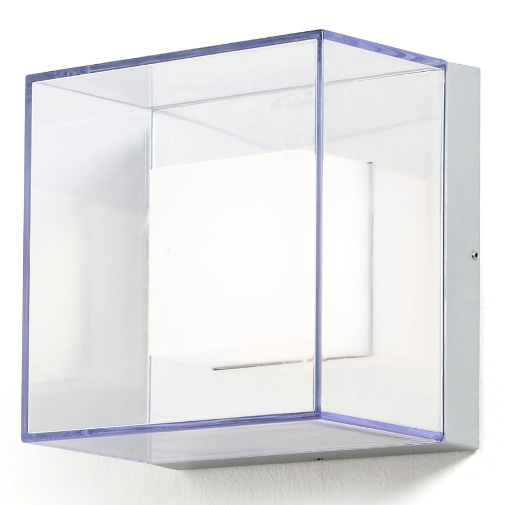LED-Außenleuchte Sanremo 21cm silbergrau