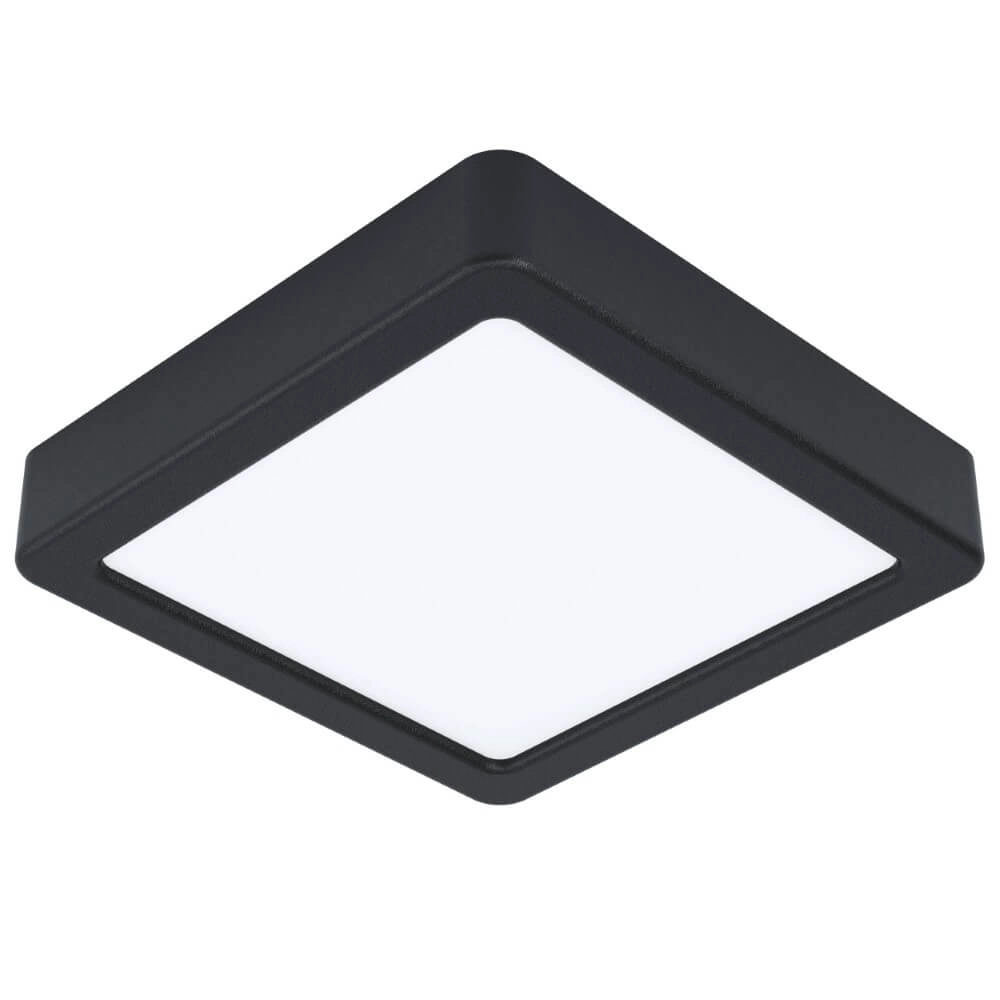 Schwarze Deckenlampe Fueva 5 16 x 16 cm