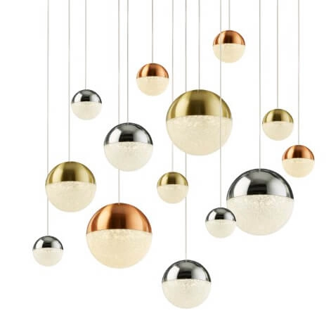 Große Pendelleuchte Planets 70 cm - 14 Lichter Searchlight 5053423159881