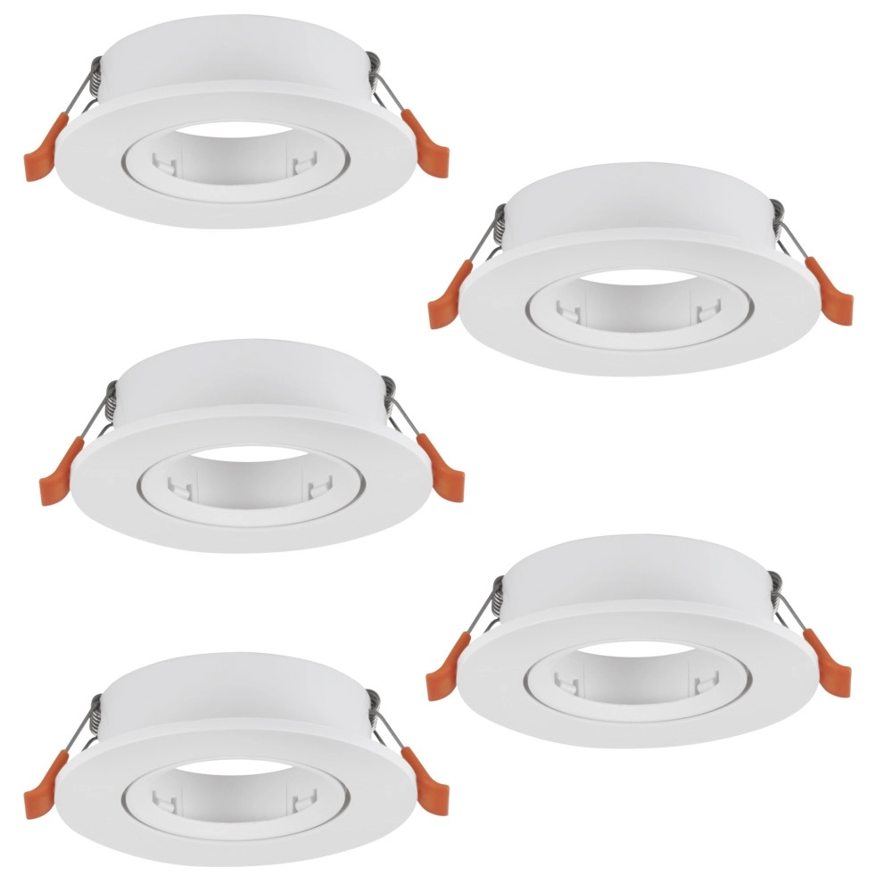 Set mit 5 Einbaustrahlern Barranco weiß Ø 9cm
