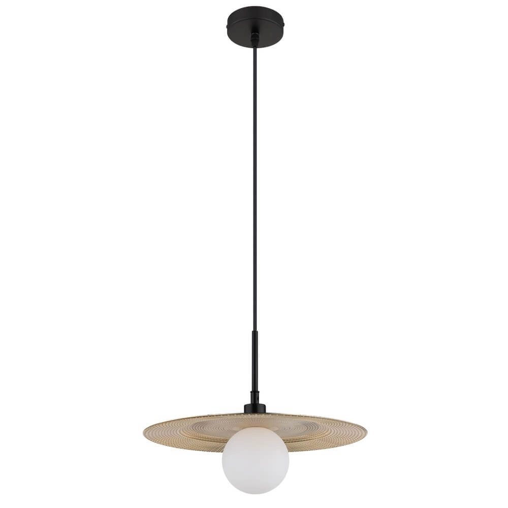 Goldene Pendelleuchte Riga Ø 33cm Globo 9007371459018