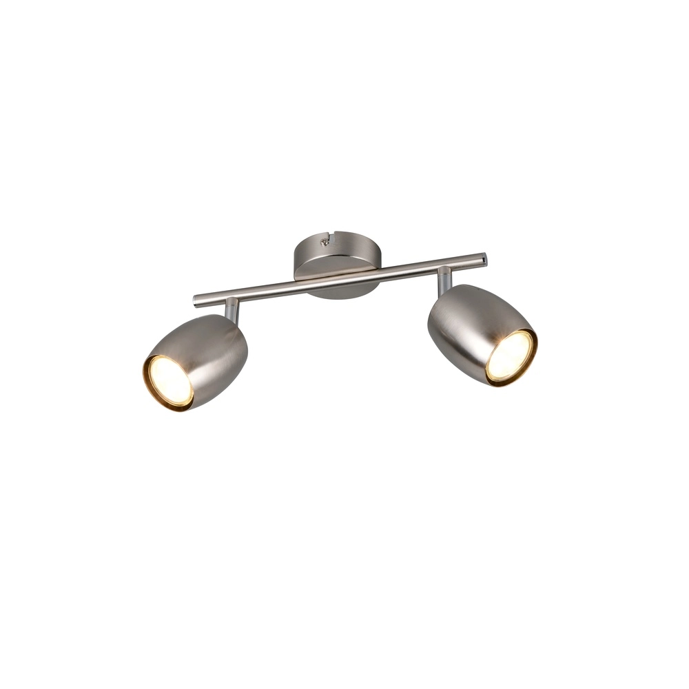 Deckenlampe Nancy 2-helles Nickel