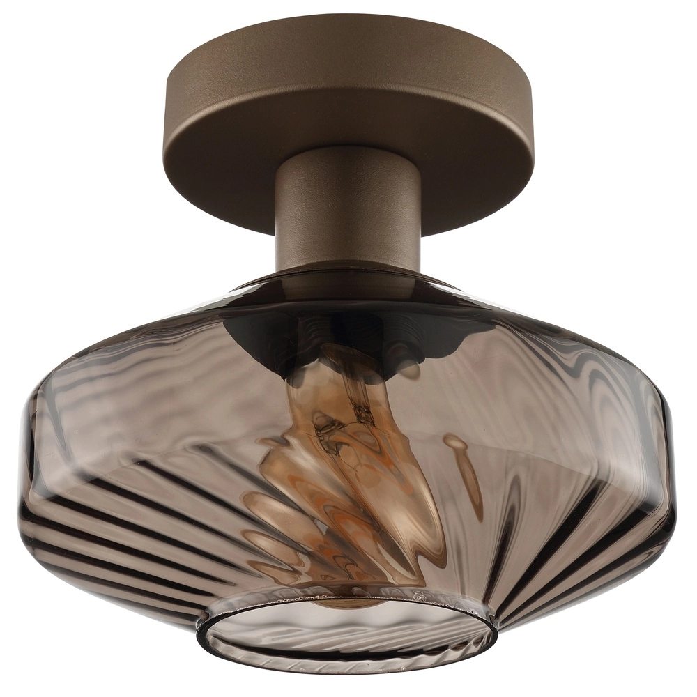 Einzigartige Deckenlampe Lyn Kaffeebraun Ø 28 cm Brilliant 4004353477027