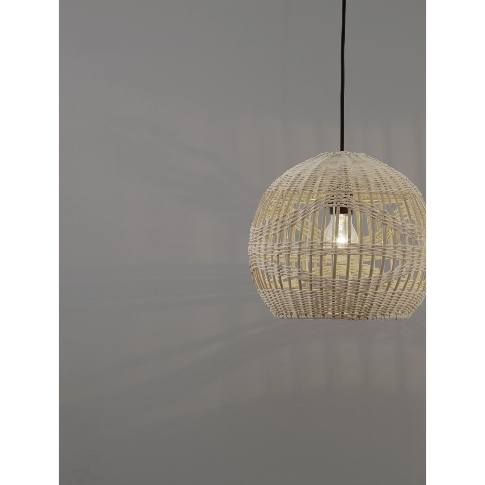 Rattan Pendelleuchte Marlo Kugel Ø 30cm Lyora 5212017438829