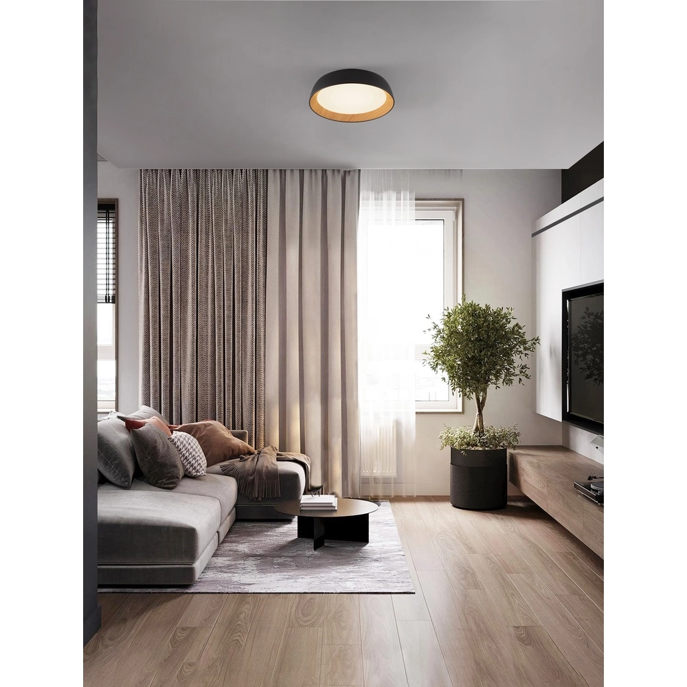 Deckenlampe Sigi  Ø 45cm schwarz Lyora 5212017448644