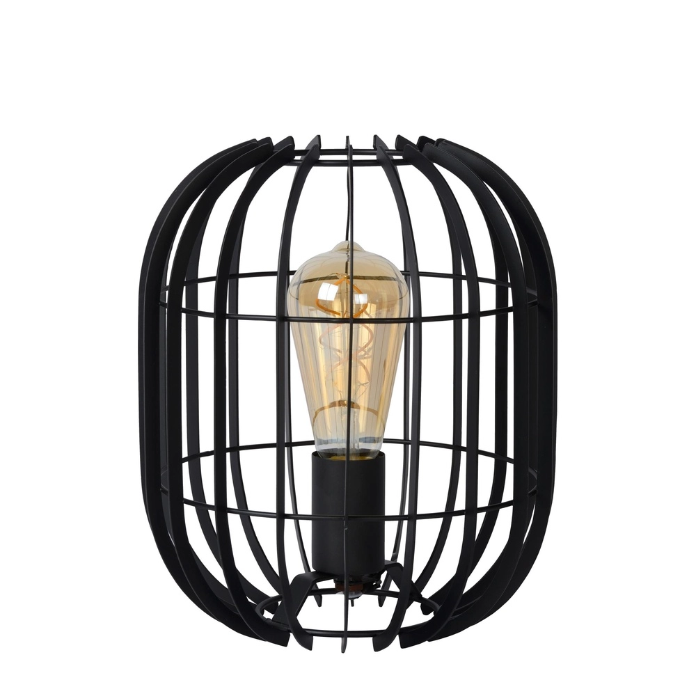 Tischlampe Reda Ø 22 cm schwarz