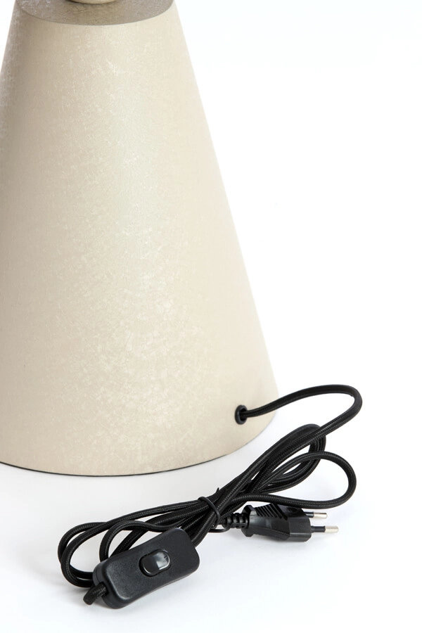 Design-Tischleuchte Surrina creme Ø 31cm Light & Living 8717807743567