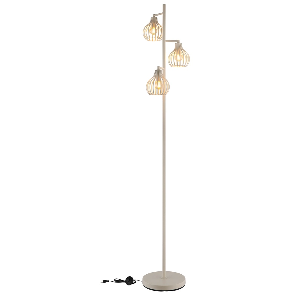 3-Licht Stehlampe Mateo Sahne Globo 9007371572236