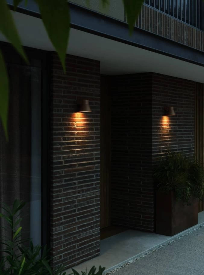 Rostbraune Außenlampe Kyklop Cone Nordlux 5704924015533