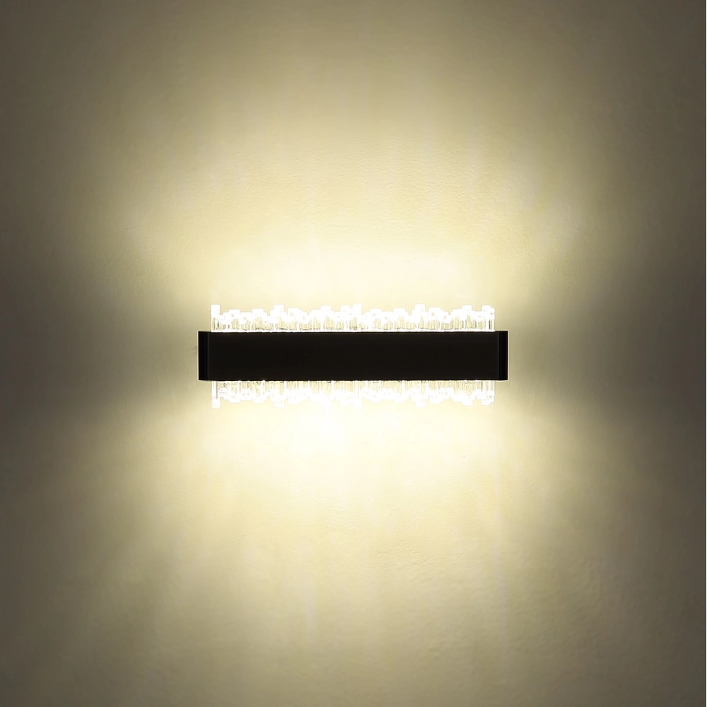 Schwarze Wandlampe Stalagmita 25 cm Globo 9007371578740