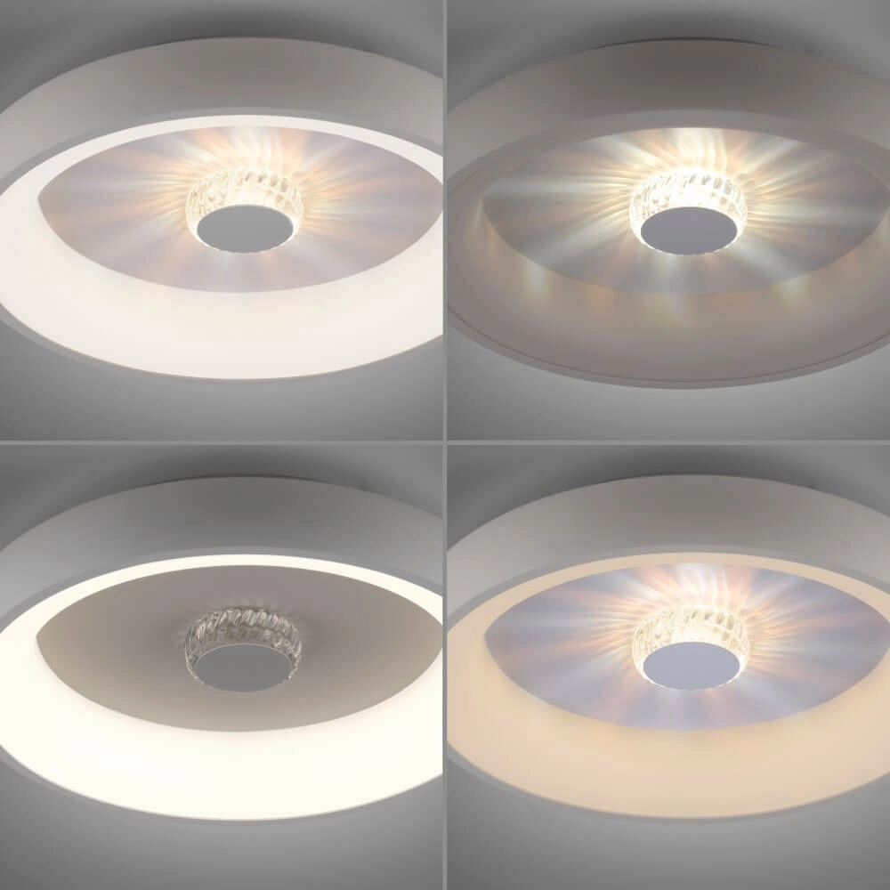 Runde Deckenleuchte Vertigo weiß Ø 46,5cm Just Light 4043689994709