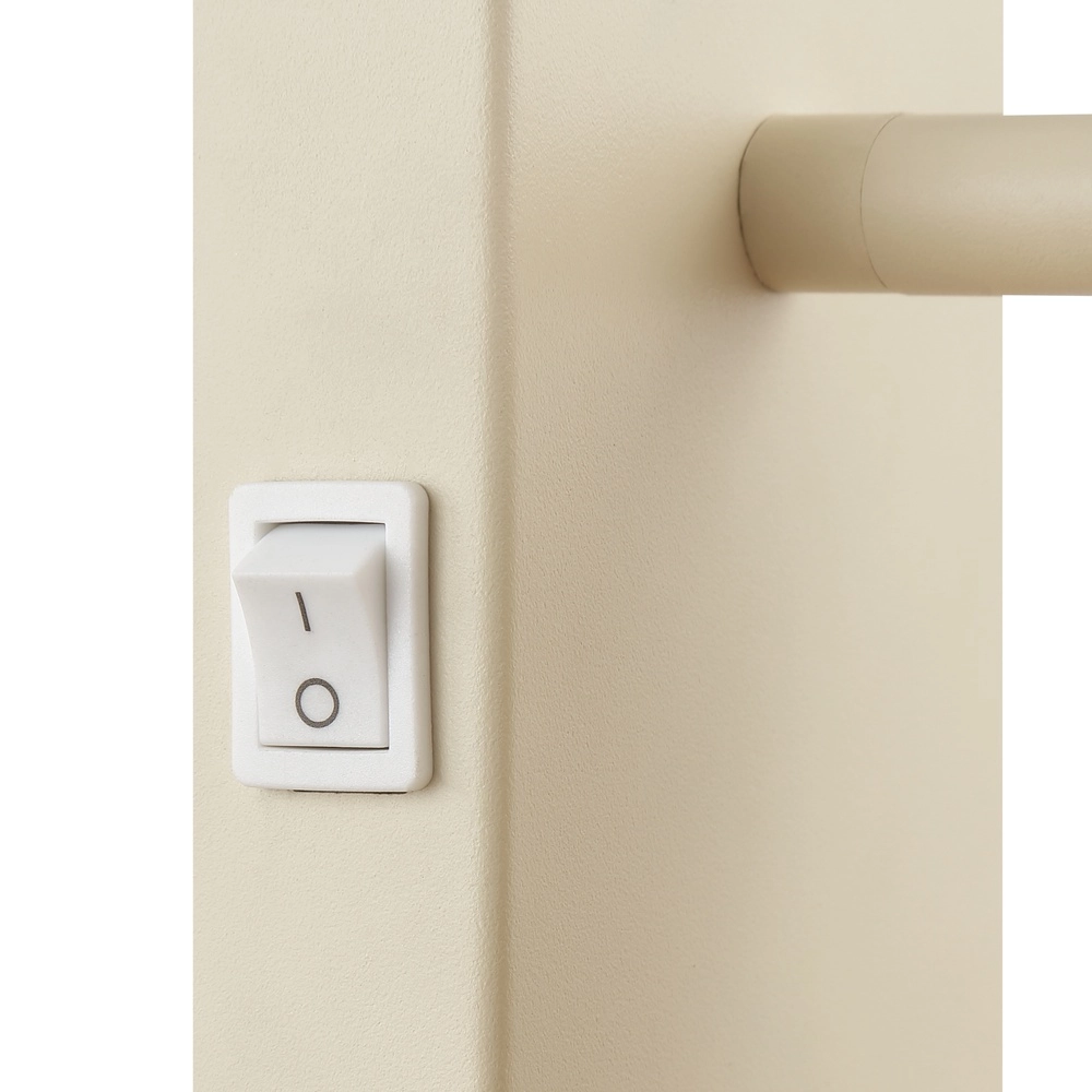 Wandlicht Arlo Sand braun mit Holz und Schalter Brilliant 4004353477034