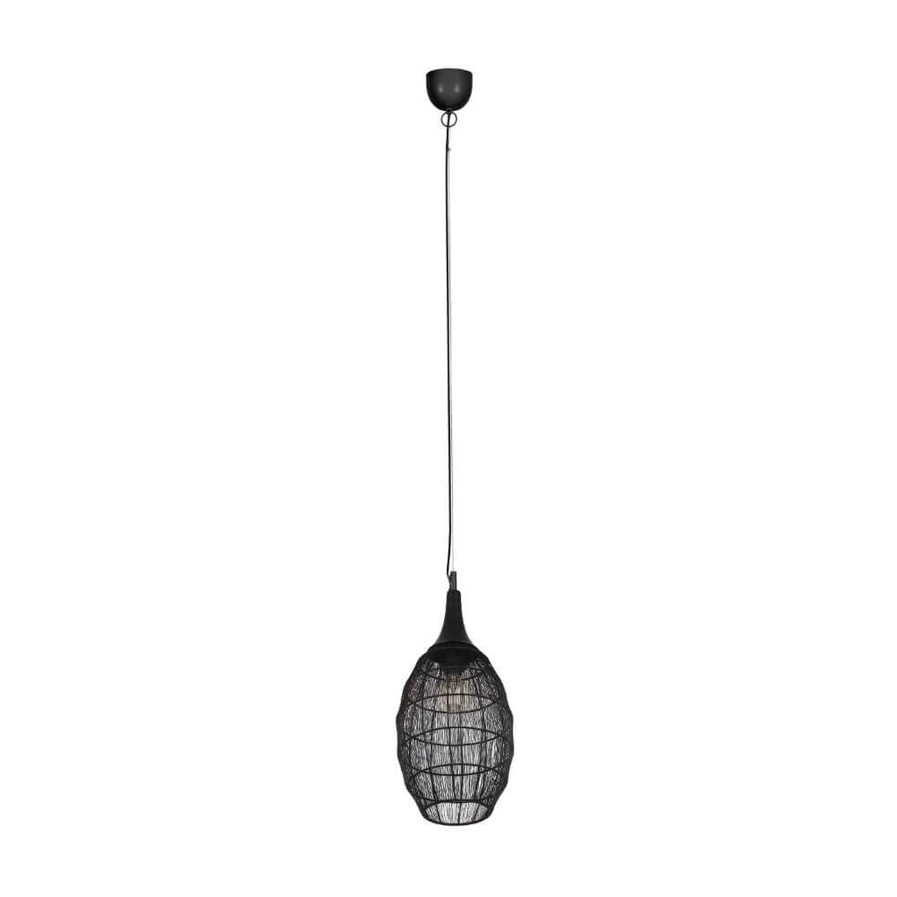 Ovale Hängelampe Soraya Ø 26cm - schwarz Trio 4017807617436