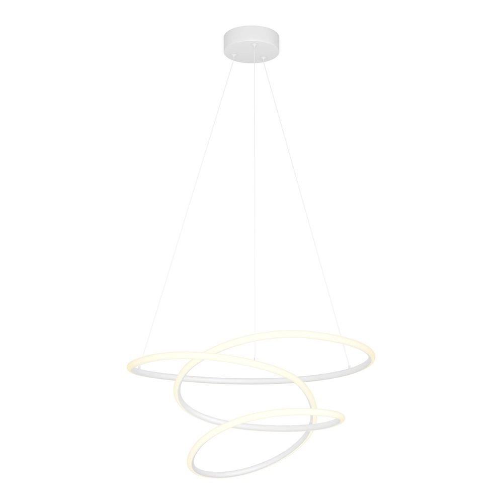 Moderne Pendellampe Racale Ø 58 cm weiß
