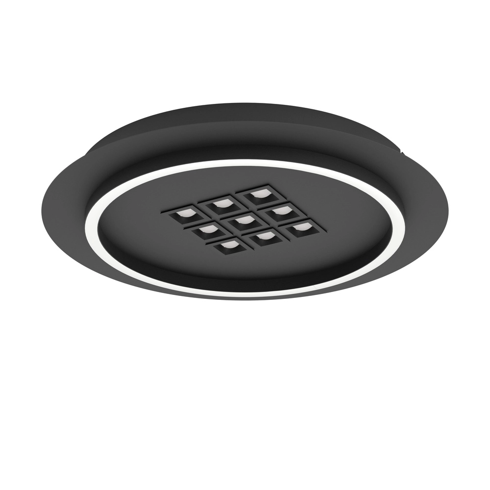 Moderne LED-Deckenbeleuchtung Balazote Ø 38cm – schwarz