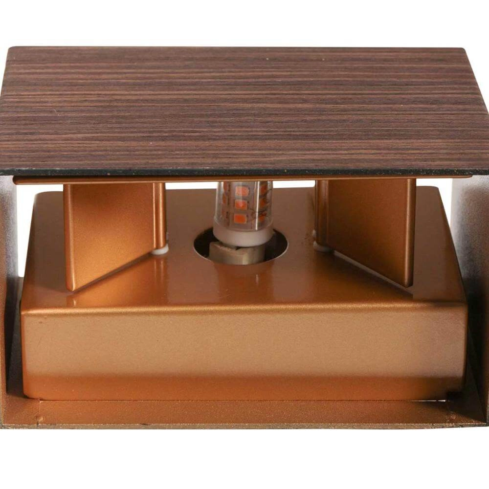 Wandleuchte Muro Holzoptik Steinhauer 8712746177732