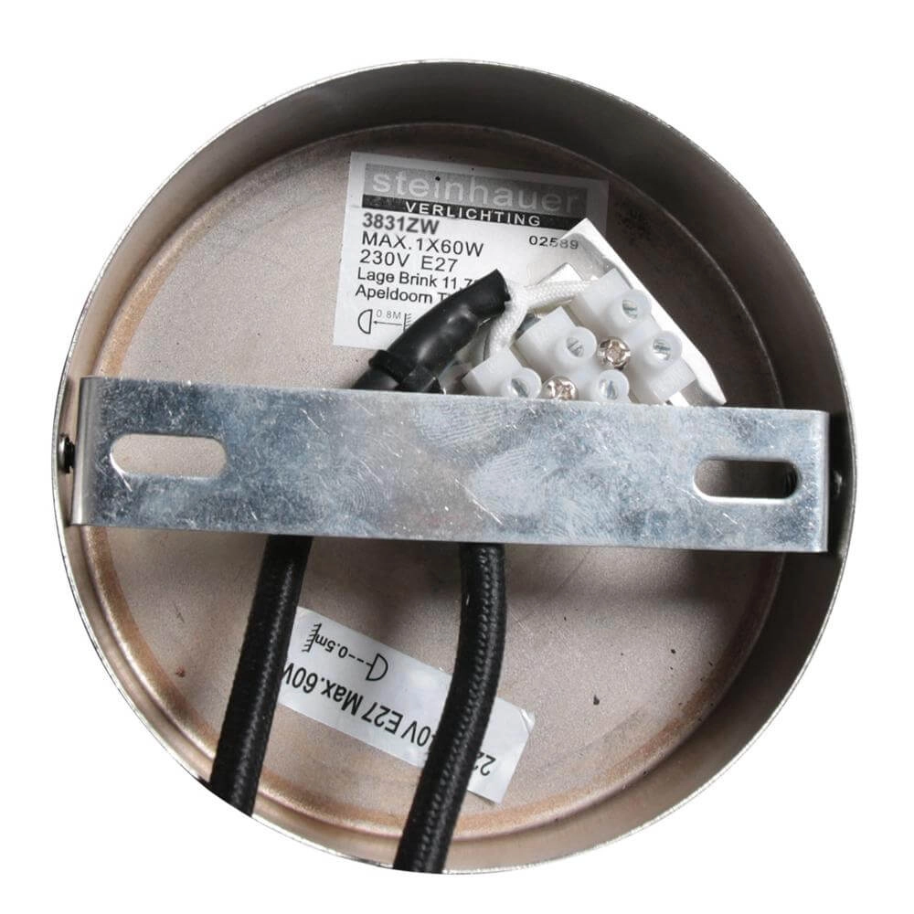 Pendelleuchte Vidrio schwarz mit Braunglas Steinhauer 8712746173710