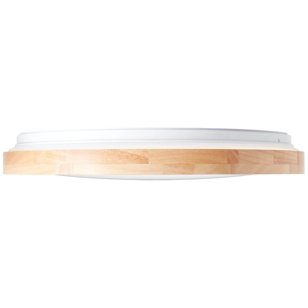 Deckenleuchte Alson Ø 49,5cm weiß mit Holz Brilliant 4004353411274