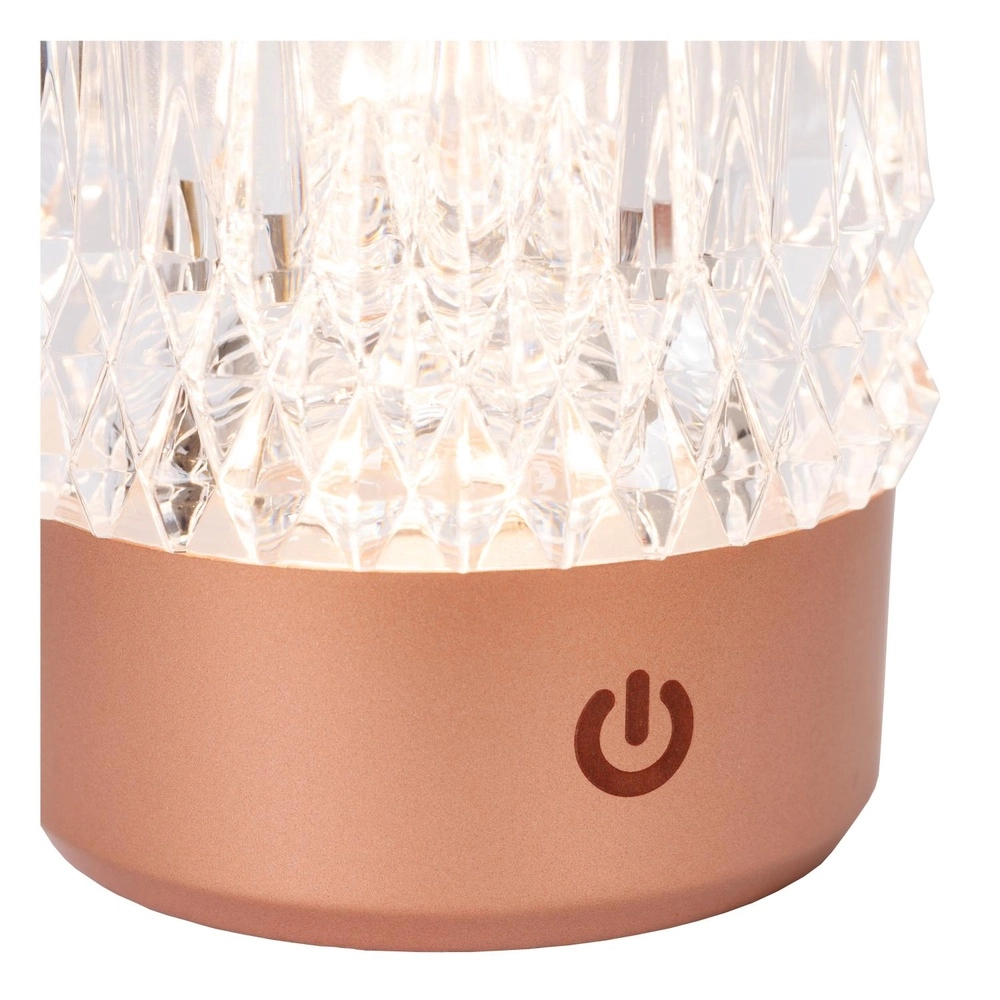 Wiederaufladbare Tischlampen Lily Set von 3 Kupfern Lucide 5411212461094