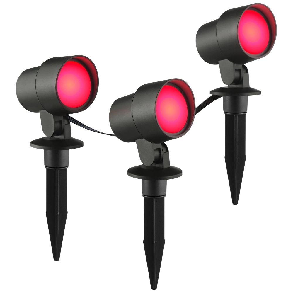 Intelligentes Spike-Scheinwerferset Kamara RGB – 3 Stück – mit 3 Meter Kabel und Stecker Brilliant 4004353453717