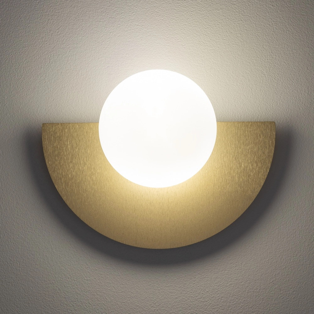 Design-Wandlampen-Hälfte Saturn Gold Lyora 5903139125987