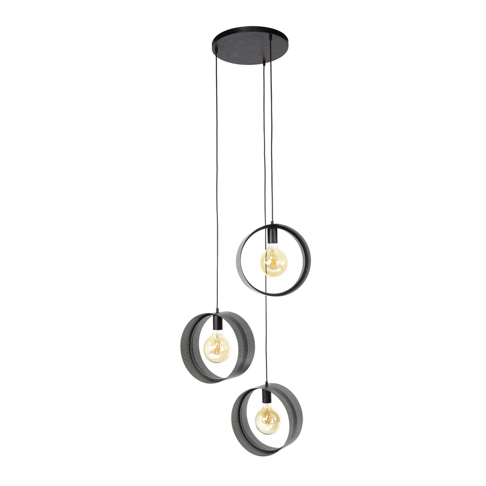 Land-Pendellampe Ring Holzkohle – 3x E27 Lyora 8716803510975
