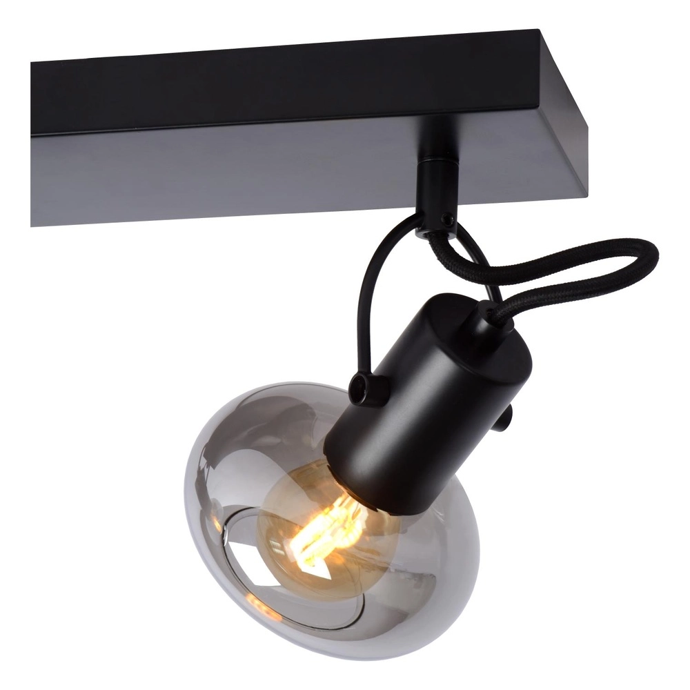 Deckenlampe Madee 3-Licht Schwarz Lucide 5411212176790