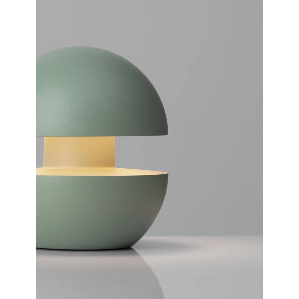 Tischlampe Puk wiederaufladbar grün Lyora 5212017478542