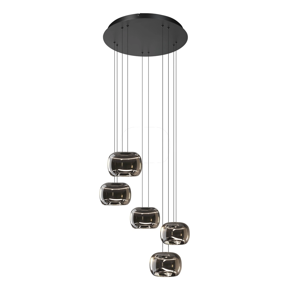 Design-Pendelleuchte Hortunas 5-flammig