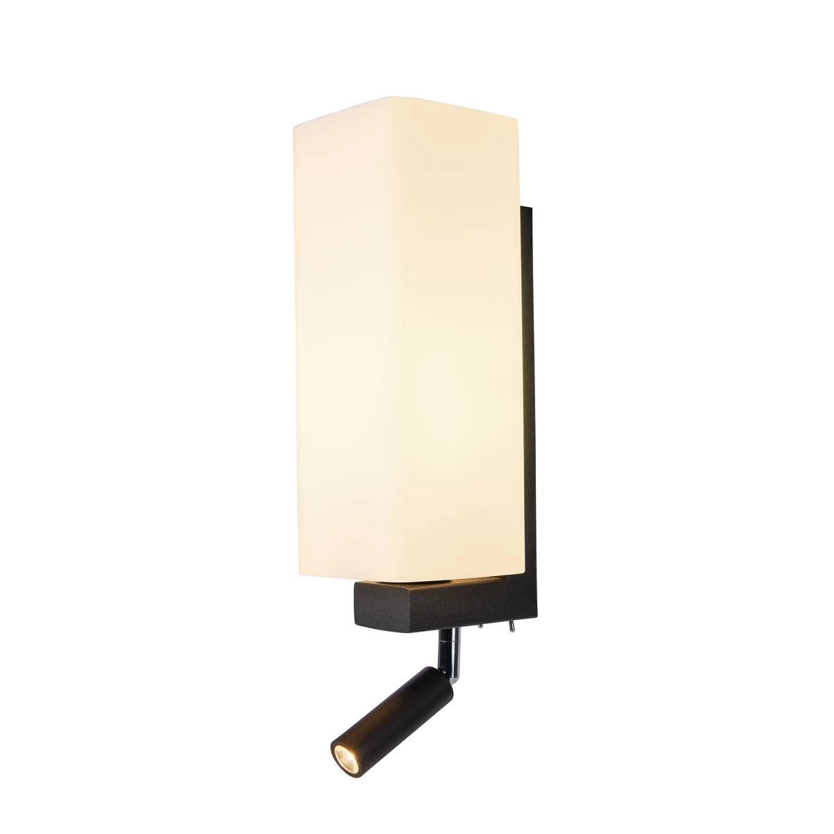 Schlafzimmer Wandleuchte Quadrass schwarz SLV 4024163235853
