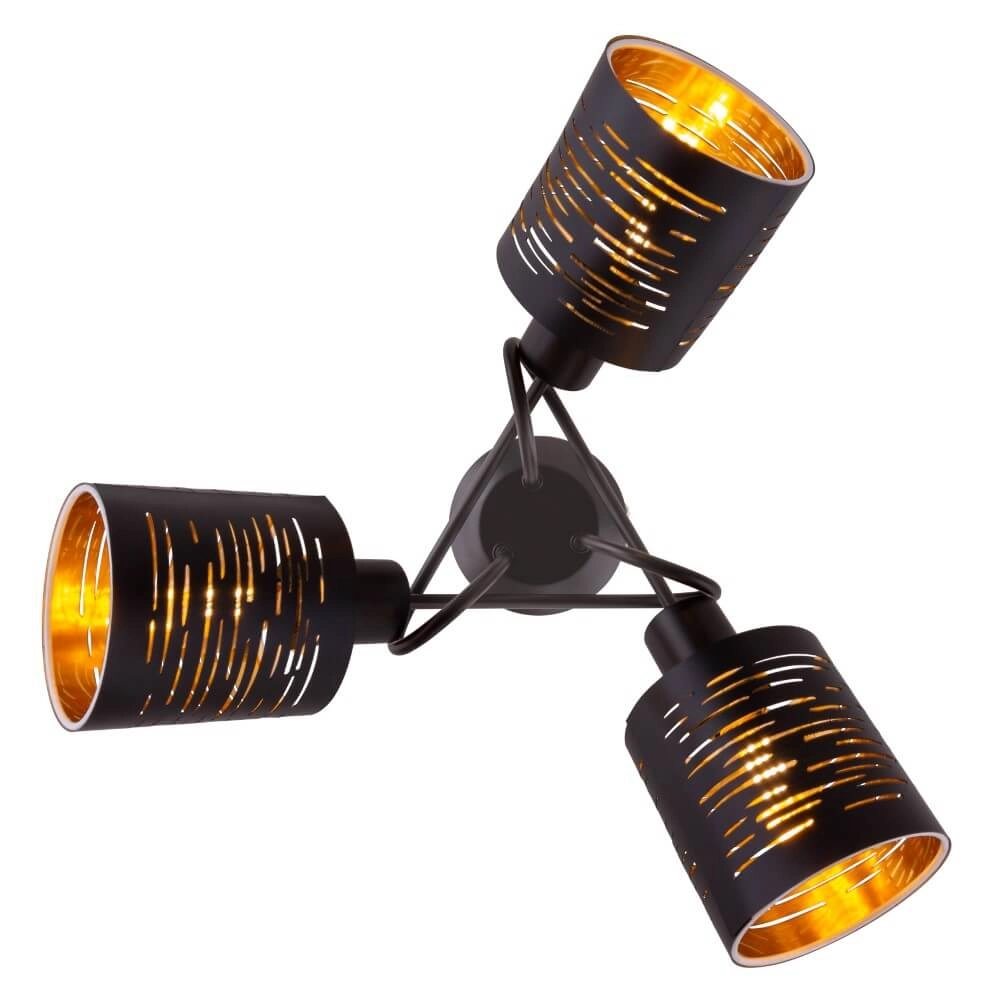 Deckenleuchte schwarz Tunno 3-flammig Globo 9007371386086