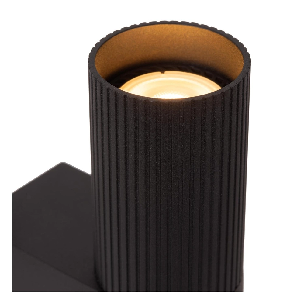 Design-Wandspot Clubs Schwarz Oben & Runter Lucide 5411212093905