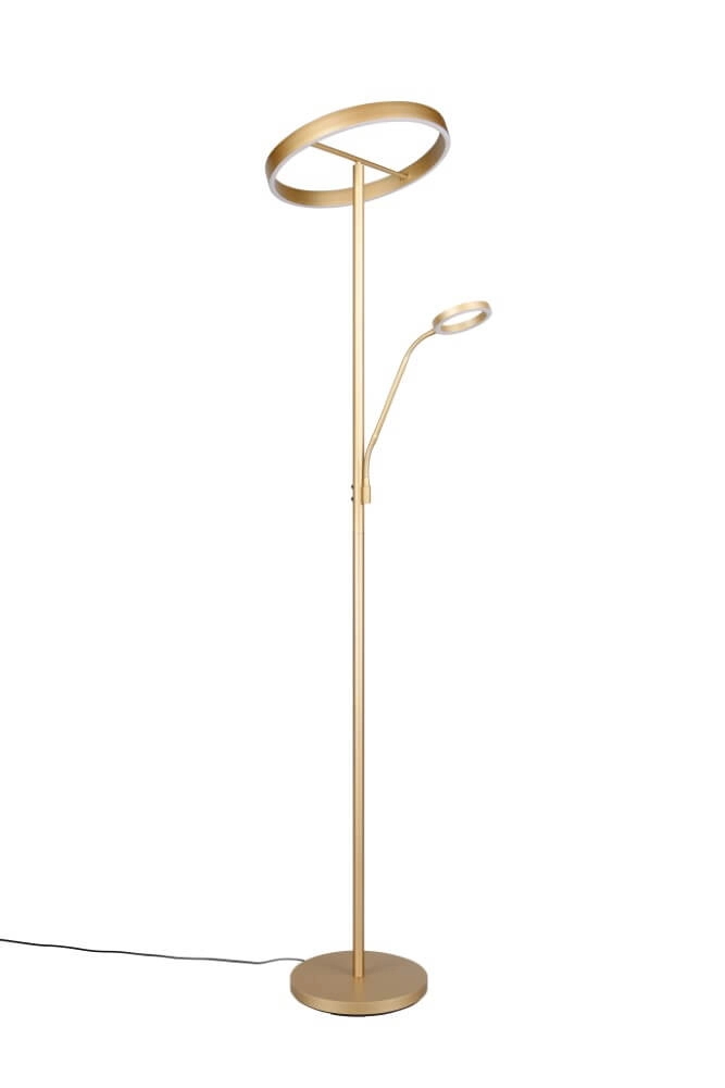 Design-Leselampe Willis Gold – 180 cm Trio 4017807627923