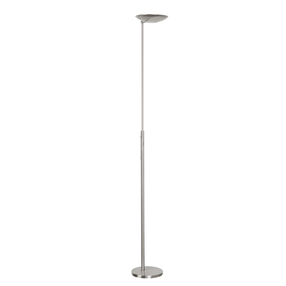Klassische Stehleuchte Geneva nickel Ø 23cm